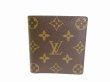 Photo2: LOUIS VUITTON Monogram Brown Leather Bifold Bill Wallet #9121