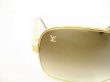 Photo11: LOUIS VUITTON Gold Metal Sunglasses Eye Wear Pilot Attitude #9128