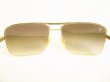 Photo5: LOUIS VUITTON Gold Metal Sunglasses Eye Wear Pilot Attitude #9128