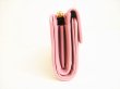 Photo4: miumiu Rose Leather Matelasse Bifold Wallet Compact Wallet #9129