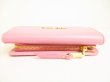 Photo6: miumiu Rose Leather Matelasse Bifold Wallet Compact Wallet #9129