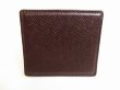 Photo2: LOUIS VUITTON Taiga Bordeaux Leather Coin Purse Porto Monnaie Boite #9130