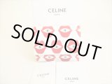 Photo: CELINE White Red Leather Small Trifold Wallet Compact Wallet #9133