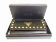 Photo12: PRADA Black City Calf Leather Gold H/W Flap Long Wallet #9140