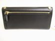 Photo2: PRADA Black City Calf Leather Gold H/W Flap Long Wallet #9140