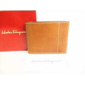 Photo: Salvatore Ferragamo Brown Leather Bifold Wallet #9148