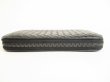 Photo6: BOTTEGA VENETA Intrecciato Black Leather Round Zip Wallet Purse #9151