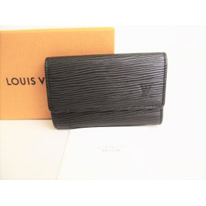 Photo: LOUIS VUITTON Epi Black Leather Multicles 6 Key Cases #9159