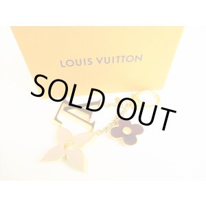 Photo: LOUIS VUITTON Gold Bag Charm Key Holder Sac Fleures du monogram #9163