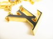 Photo2: LOUIS VUITTON Gold Bag Charm Key Holder Sac Fleures du monogram #9163