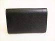 Photo2: PRADA Black Saffiano Leather Trifold Wallet Compact Wallet #9165