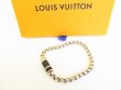 Photo1: LOUIS VUITTON Monogram Eclipse Chain Bracelet #9169