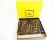 Photo12: FENDI Zucch Canvas Dark Brown Leather Bifold Wallet Compact Wallet #9179