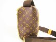 Photo2: LOUIS VUITTON Monogram Brown Leather Waist Pack Belt Bag Gange #9180