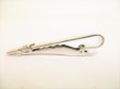 Photo3: LOUIS VUITTON Silver Steel LV Motif Necktie Pin Tie Clip #9181