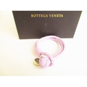 Photo: BOTTEGA BENETA Intrecciato Lilac Leather Bangle Bracelet #9184