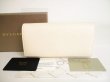 Photo1: BVLGARI Logo Opal White Leather Infinitum Flap Large Wallet #9187