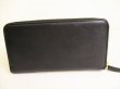 Photo2: BVLGARI Black Leather Round Zip Wallet Purse #9189