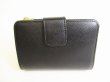 Photo2: PRADA Saffiano Black Hibiscus Leather Bifold Wallet Compact Wallet #9192