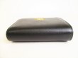 Photo5: PRADA Saffiano Black Hibiscus Leather Bifold Wallet Compact Wallet #9192