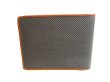 Photo2: BOTTEGA VENETA Vintage Black Brown Leather Bifold Bill Wallet #9196