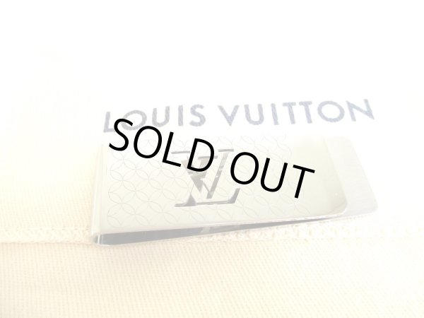 Photo1: LOUIS VUITTON Stainless Steel Champs Elysees Bill Money Clip #9200