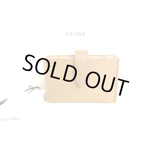 Photo: CELINE Beige Leather Card Case Card Holder #9203