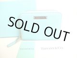 Photo: Tiffany & Co. Blue Leather Round Zip Coin Purse #9208