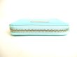 Photo6: Tiffany & Co. Blue Leather Round Zip Coin Purse #9208