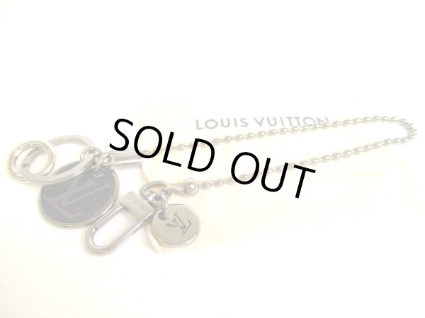 Photo1: LOUIS VUITTON Monogram Eclipse Key Chain Key Ring #9218