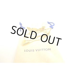 Photo: LOUIS VUITTON Gold Plated Essential V Chain Necklace #9219