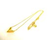 Photo2: LOUIS VUITTON Gold Plated Essential V Chain Necklace #9219
