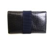 Photo2: Salvatore Ferragamo Vara Navy Blue Leather Gold H/W 6Pics Key Case #9227