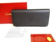 Photo1: Cartier Must de Cartier Black Leather Bifold Long Wallet #9234