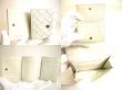 Photo8: BOTTEGA VENETA Pearl White Leather Trifold Wallet Compact Wallet #9235