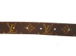 Photo4: LOUIS VUITTON Monogram Brown Gold Buckle Belt Waist Size 74-87cm #9242