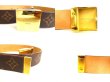 Photo8: LOUIS VUITTON Monogram Brown Gold Buckle Belt Waist Size 74-87cm #9242