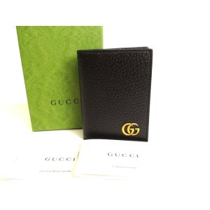 Photo: GUCCI GG Marmont Black Leather Business Card Case #9260