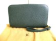 Photo1: LOUIS VUITTON Taiga Episea Leather Clutch Bag Document Case Baikal #9262