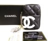 Photo1: CHANEL Cambon Calf Leather Black Cigarette Cases Pouch #9265