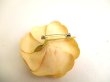 Photo6: CHANEL Camelia Beige orange Canvas Corsage Brooch #9269