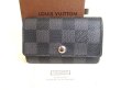 Photo1: LOUIS VUITTON Damier Graphite Leather Multicles 6 Key Cases #9270