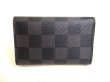 Photo2: LOUIS VUITTON Damier Graphite Leather Multicles 6 Key Cases #9270