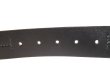 Photo4: LOUIS VUITTON Black Leather Inventure Silver Buckle Belt Waist 85-95 #9273