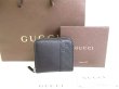 Photo1: GUCCI Guccissima Black Leather Round Zip Coin Purse #9290