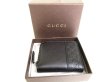 Photo12: GUCCI Guccissima Black Leather Round Zip Coin Purse #9290