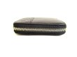 Photo6: GUCCI Guccissima Black Leather Round Zip Coin Purse #9290