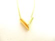 Photo2: LOUIS VUITTON Gold Plated Essential V Chain Necklace #9295