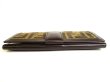 Photo6: FENDI Zucca Canvas Brown Leather Bifold Long Wallet Flap Wallet #9296