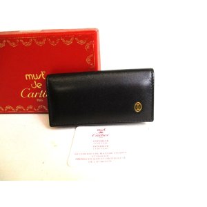 Photo: Cartier Pasha de Cartier Black Leather 4 Pics Key Cases #9305
